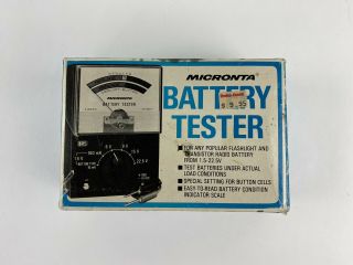 Vintage Micronta Radio Shack Battery Tester Model 22 - 030a