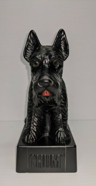 Vintage Chum Dog Food Black Scottish Terrier Scotty Dog Moneybox