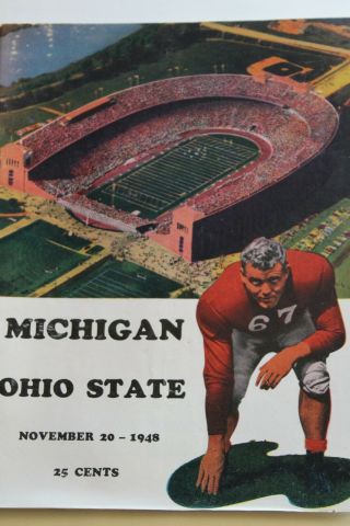 Michigan V.  Ohio State Football Program 1948