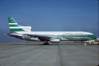 Cathay Pacific,  Tristar,  Vr - Hhl,  In 1982,  Aircraft Slide