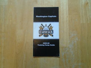 2005 - 06 Washington Capitals Autographed Training Camp Guide (ovechkin)