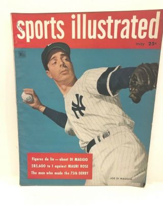 Sports Illustrated,  May 1949,  Joe Di Maggio Cover,  14 " X 11 ",  70 Pages,  Vol 1 No