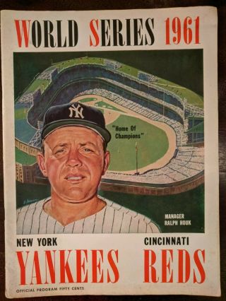1961 World Series Official Program Ny Yankees Vs.  Cincinnati Reds