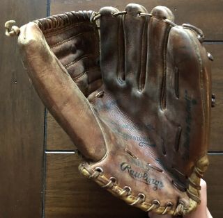 Vintage Rawlings Mickey Mantle MM5 Leather Baseball Glove 3