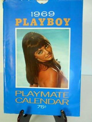 Vintage Playboy Playmate Wall Calendar 1969 In Sleeve Spiral Bound