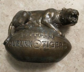 Vintage Metal Auburn Tiger Bank Soorts 1st National Bank Football West Point Ga