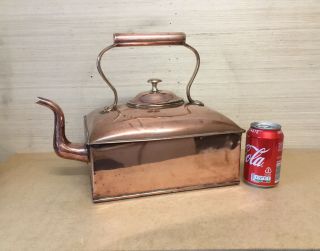 A Fantastic Looking Unusual Large Oversized Victorian Antique Copper Kettle