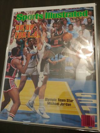 Sports Illustrated 5 2nd Jordan Cover Vf 7/23/1984 Olympic Subscription Edition