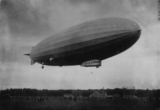 1924 Uss Los Angeles Zr - 3 Zeppelin Airship First Flight 5x7 " Photo