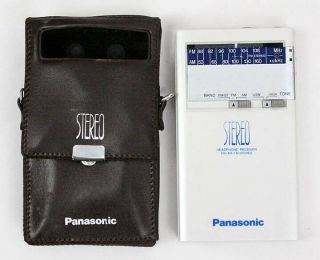 Vintage Panasonic Rf - 10 Headphone Am/fm Radio W Case