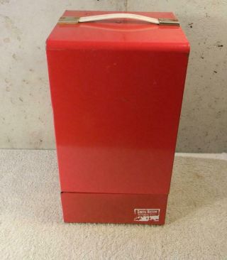 Vintage Smith Victor Red Metal Case For Coleman 200a Lanterns