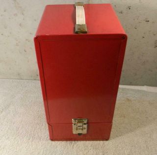 Vintage Smith Victor Red Metal Case for Coleman 200A Lanterns 2
