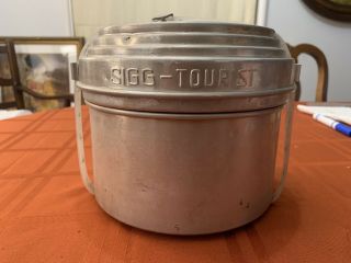 Vintage Sigg Tourist Aluminum Cook Set Camping Kit