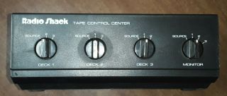 Vintage Realistic Stereo Tape Control Center Model 42 - 2115 3 Decks