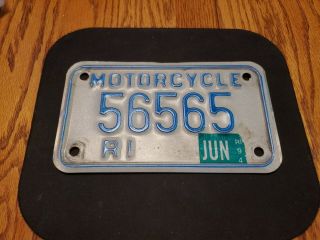 1994 Rhode Island Motorcycle License Plate (56565)