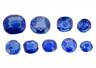 Untreated Antique Sapphires Including Kashmir 1.  01ct Natural Loose Gemstones