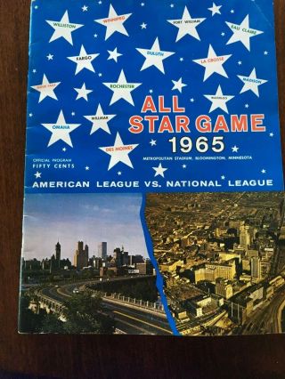 1965 Major League Baseball All - Star Game Program