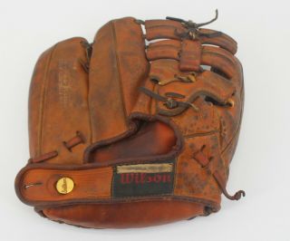 Wilson A2020 1940s Top Notch Ball Hawk 3 Snap Action Leather Baseball Glove Vtg