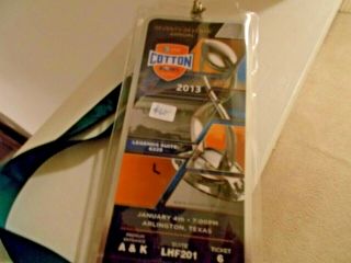 2013 Cotton Bowl Classic Ticket With Holder Texas A&m Football Champs