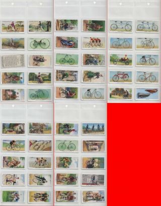 1939 Cycling Bicycle Tobacco Cards Full Set 50 Diff 1