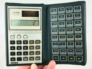 Vintage Solar Powered Casio Scientific Calculator Fx - 451m Made In Japan Ic