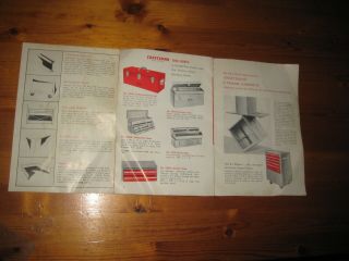 Vintage Sears Craftsman TOol chests and Cabinets Owners Guide 3