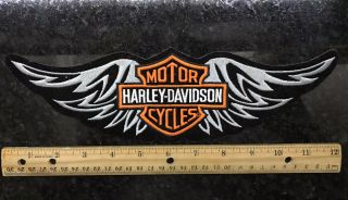 Harley Davidson Tribal Wing Bar Shield Patch (xxl) 12 " Version