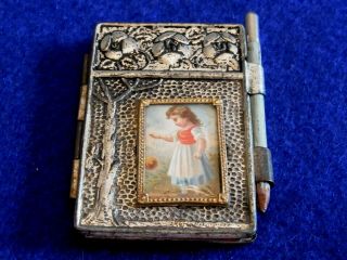 Antique Aide De Memoire Paper & Pencil Circa 1900s Pocket Notebook.