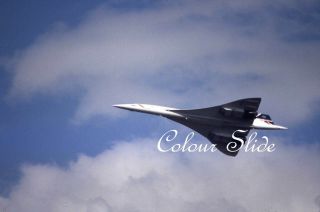 British Airways Concorde G - Boac,  West Malling,  Colour Slide,  Aviation Aircraft