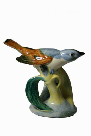 Vintage Stangl Pottery Birds 3448 Blue Headed Vireo Figurine