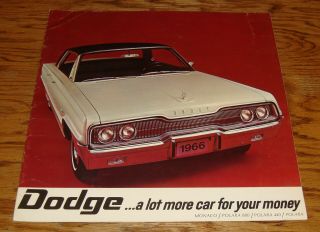 1966 Dodge Monaco & Polara Deluxe Sales Brochure Canadian 66 880 440