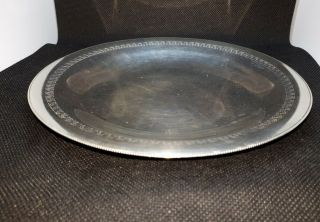 Very Attractive Solid Salver,  Card Or Drinks Tray,  Plate.  112.  6 Grams Hallmarked
