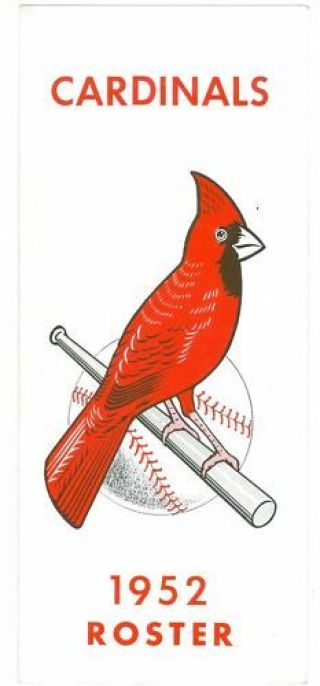1952 St.  Louis Cardinals Spring Training Press Roster