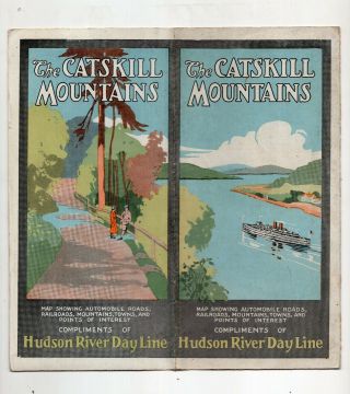 1924 Hudson River Day Line Brochure,  The Catskill Mountains