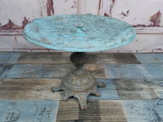Vintage Antique 19th Century Art Nouveau Bronze Brass Tazza Table Centrepiece