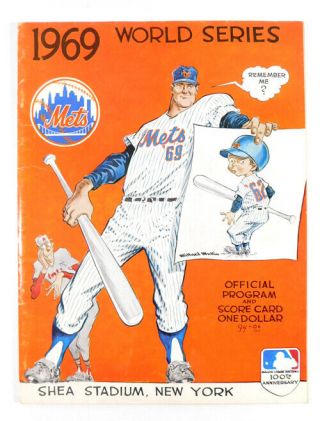 1969 World Series Official Program Mets Vs Orioles Shea Stadium Oct.  16 Game 5