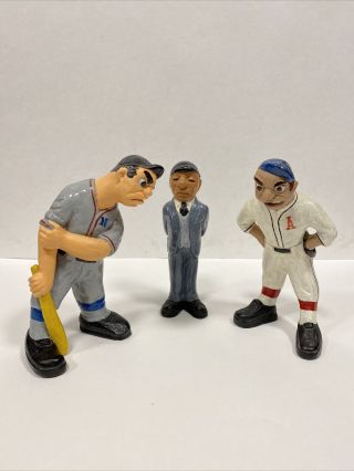 Set Of 3 Vintage 1941 L.  Rittgers Baseball Figures