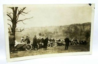 Vintage 1920`s Harley - Davidson Motorcycles With Side Cars Photograph