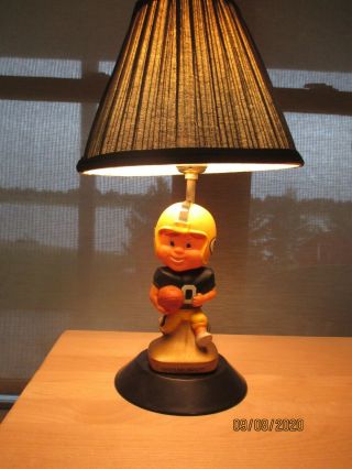 Green Bay Packers Bobble Nodder Bobblehead Head Lamp 1960 