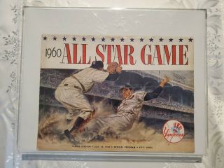 1960 Major League Baseball All Star Game Program From York