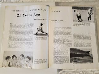 1960 MAJOR LEAGUE BASEBALL ALL STAR GAME PROGRAM from YORK 3