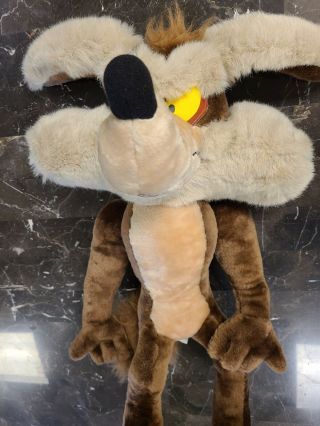 Vintage Looney Tunes Wile E Coyote Stuffed Animal Plush - 1994 28 "
