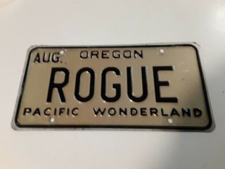 Oregon Vanity License Plate Rogue