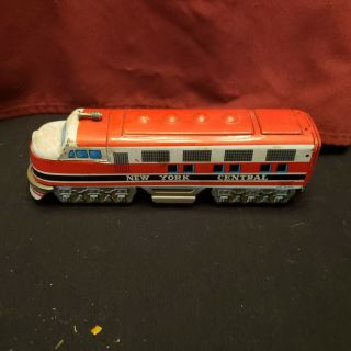 Vintage Tin Litho Battery Operated Train Toy " York Central " Mito Japan