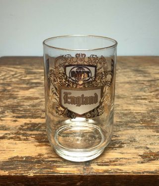 Vintage Libbey Twa Airline Cocktail / Juice Glasses England Gold 4.  5 "