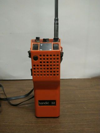 1976 Handic Cb Radio Model 32 (2 Watt) & Hadic 50 Mic,  Made In Japan Vintage