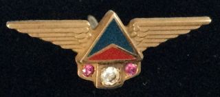 Really Cool 1970s Delta Airlines 10 K Gold Filed 20 Years Of Service Pin Az94