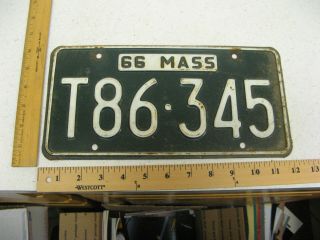 1966 66 Massachusetts Ma Mass License Plate Trailer Trl T86 - 345