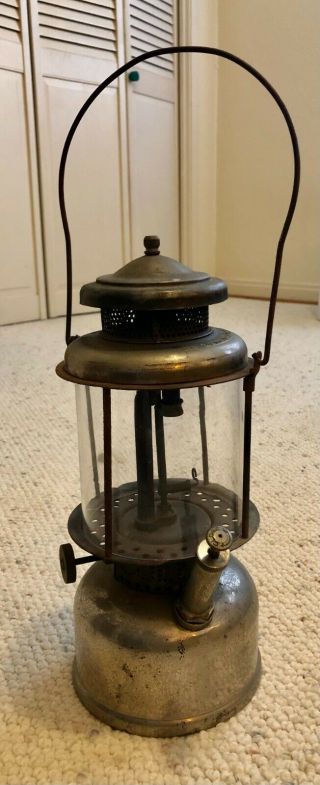 Vintage Coleman Quick Lite Lantern - With Pump & Glass Globe