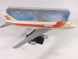 Iberia Boeing 747 - 200 Plastic Aircraft Model 1:250 Scale Ppc Holland Vintage